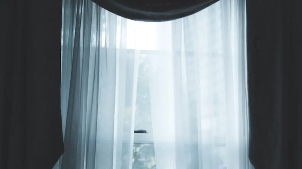 How far from ceiling should curtains be hung?