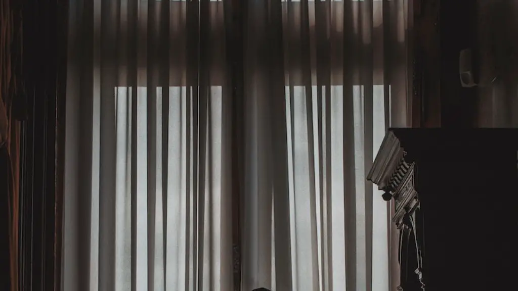 How far from ceiling should curtains be hung?
