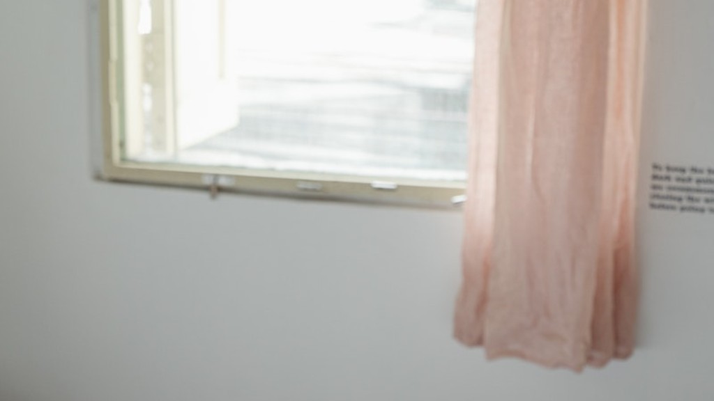 How far from ceiling should curtains be hung?