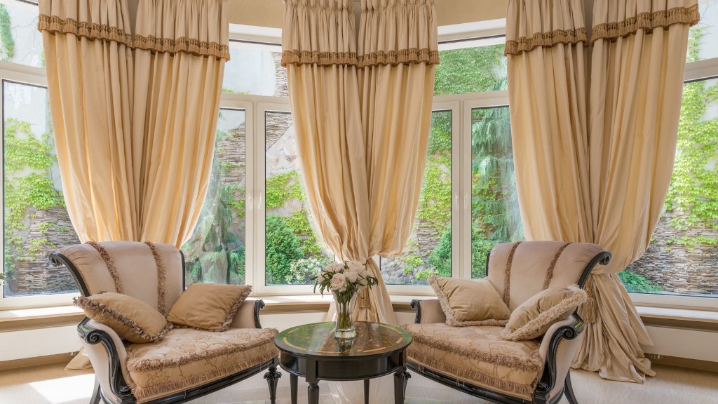 How to hang curtains on a bay window?