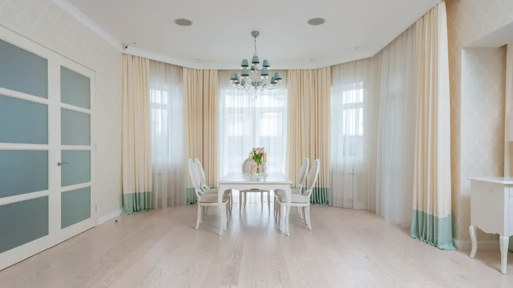 How to hang curtains on a bay window?